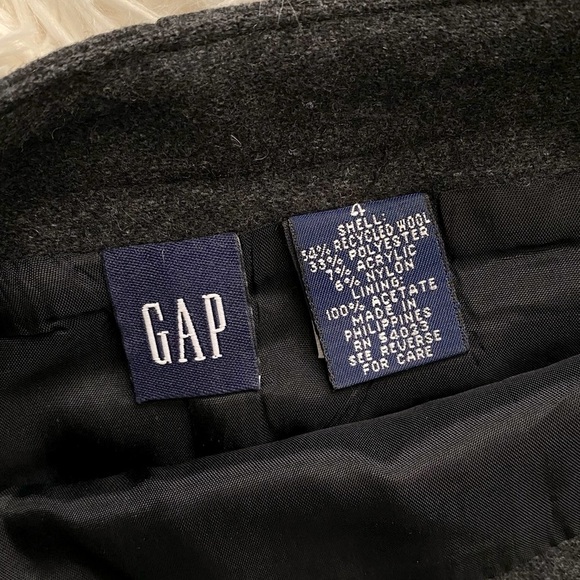 Gap Front Wrap Wool Skirt, size 4 - Picture 3 of 6